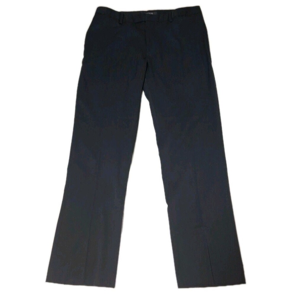 Kenneth Cole Reaction Men's Dress Pants 32x32 Blue Pinstripe Straight Leg